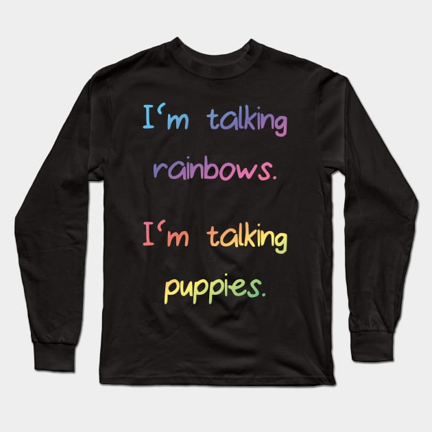 Puppies and rainbows Long Sleeve T-Shirt by nimsic